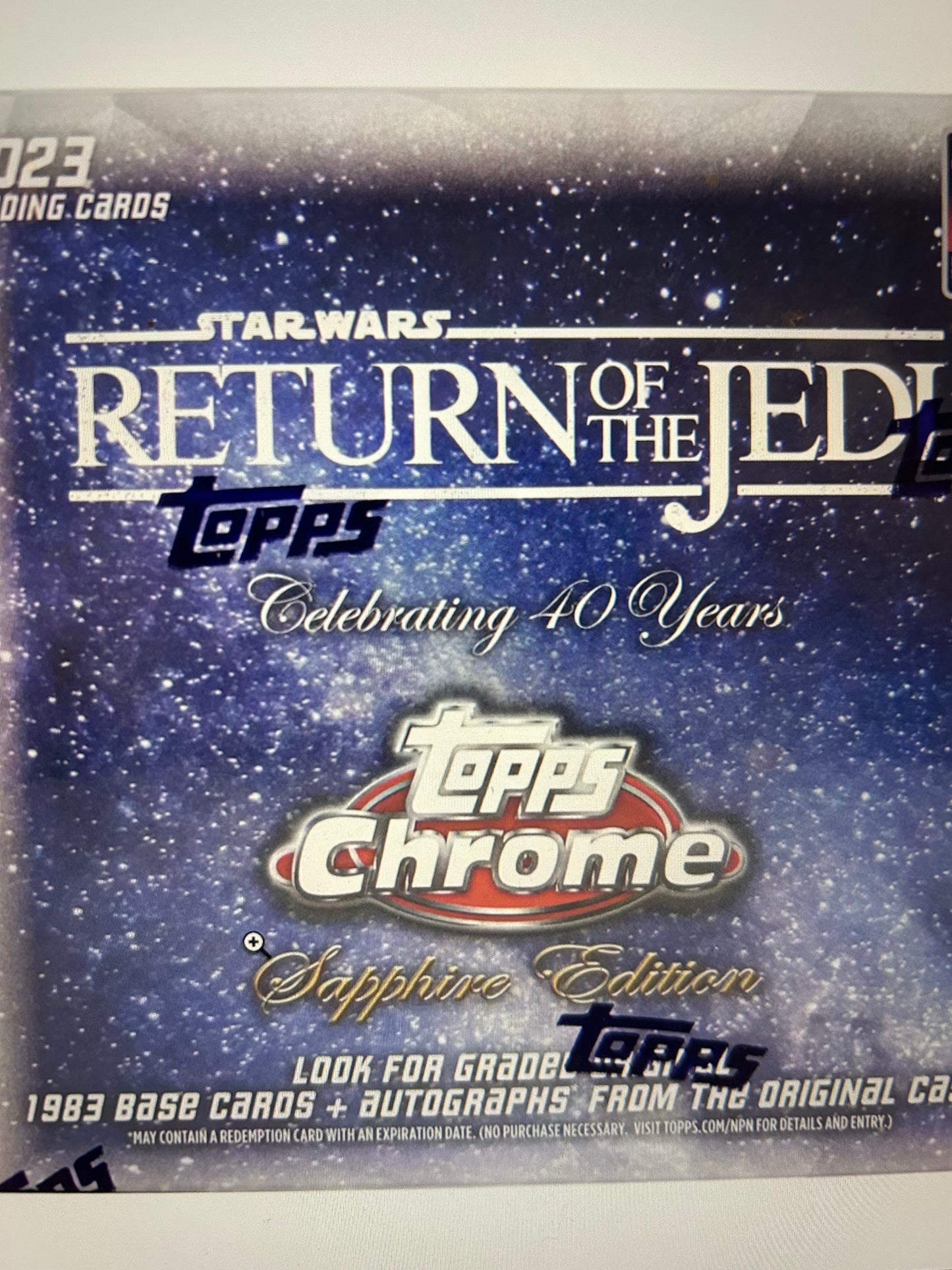 2023 Topps Star Wars: Return of the Jedi Chrome Sapphire Edition Hobby Box