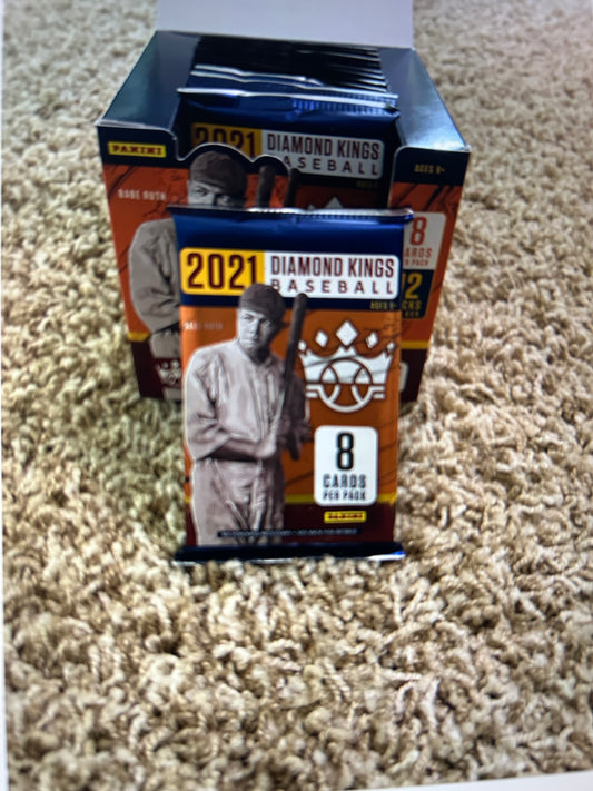 2021 Panini Donruss Diamond Kings Baseball Hobby Pack. ( 1 Pack Lot)