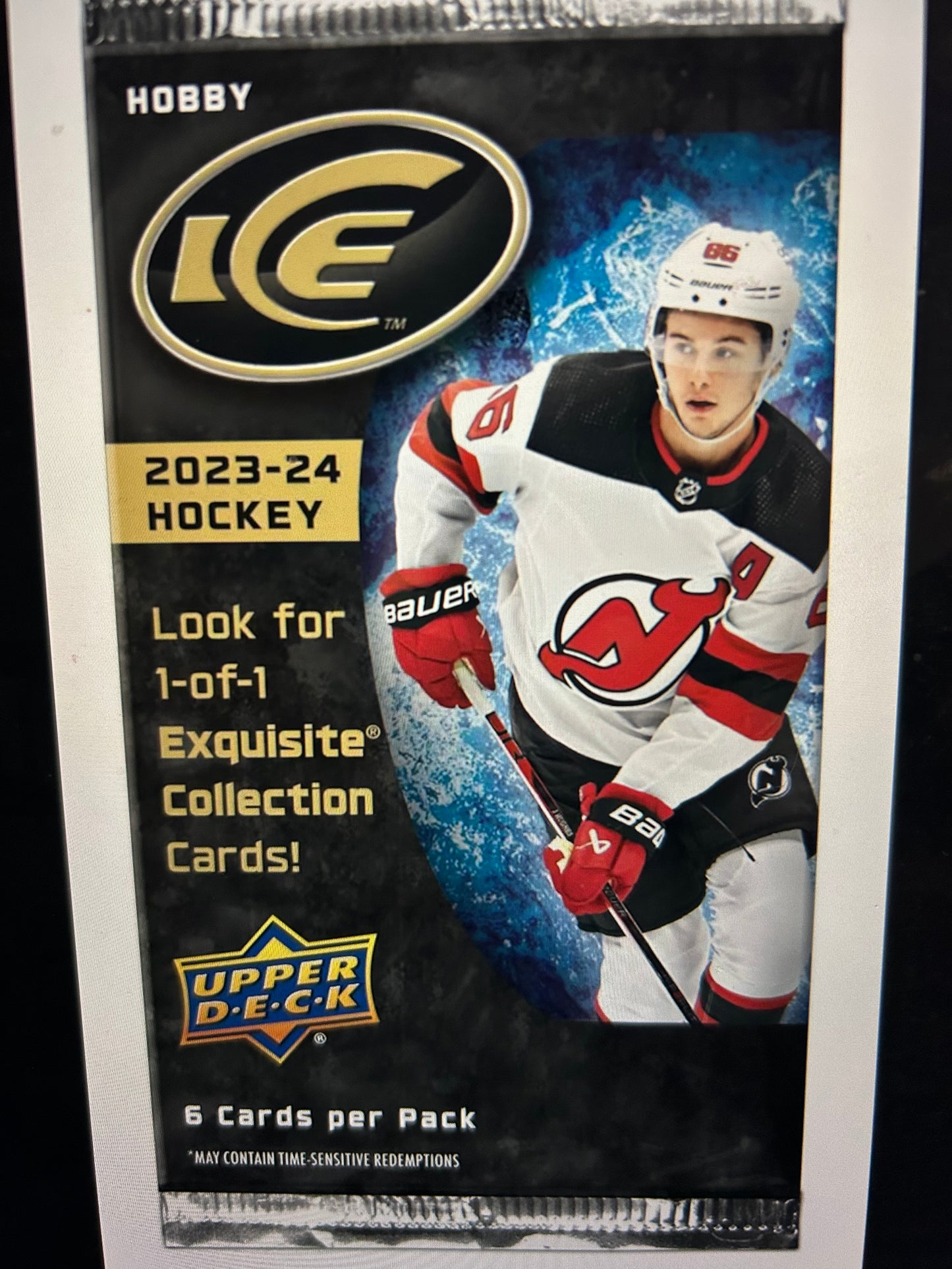 2023/24 Upper Deck Ice Hockey Hobby Pack. ( 1 Pack Lot).