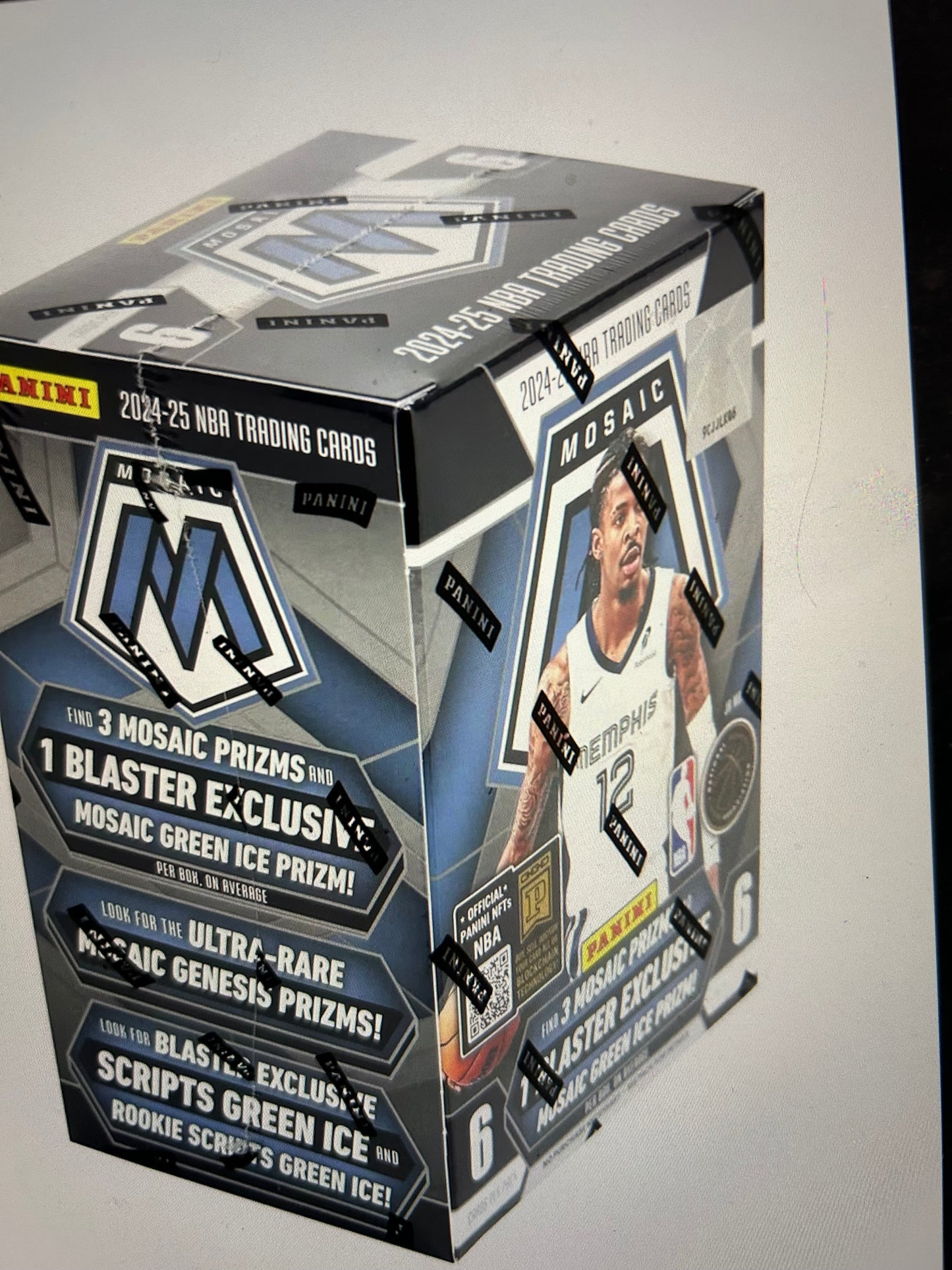 2024/25 Panini Mosaic Basketball 6-Pack Hobby Blaster Box Green Ice Prizm
