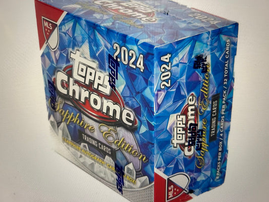2024 Topps Chrome MLS Major League Soccer Sapphire Edition Box