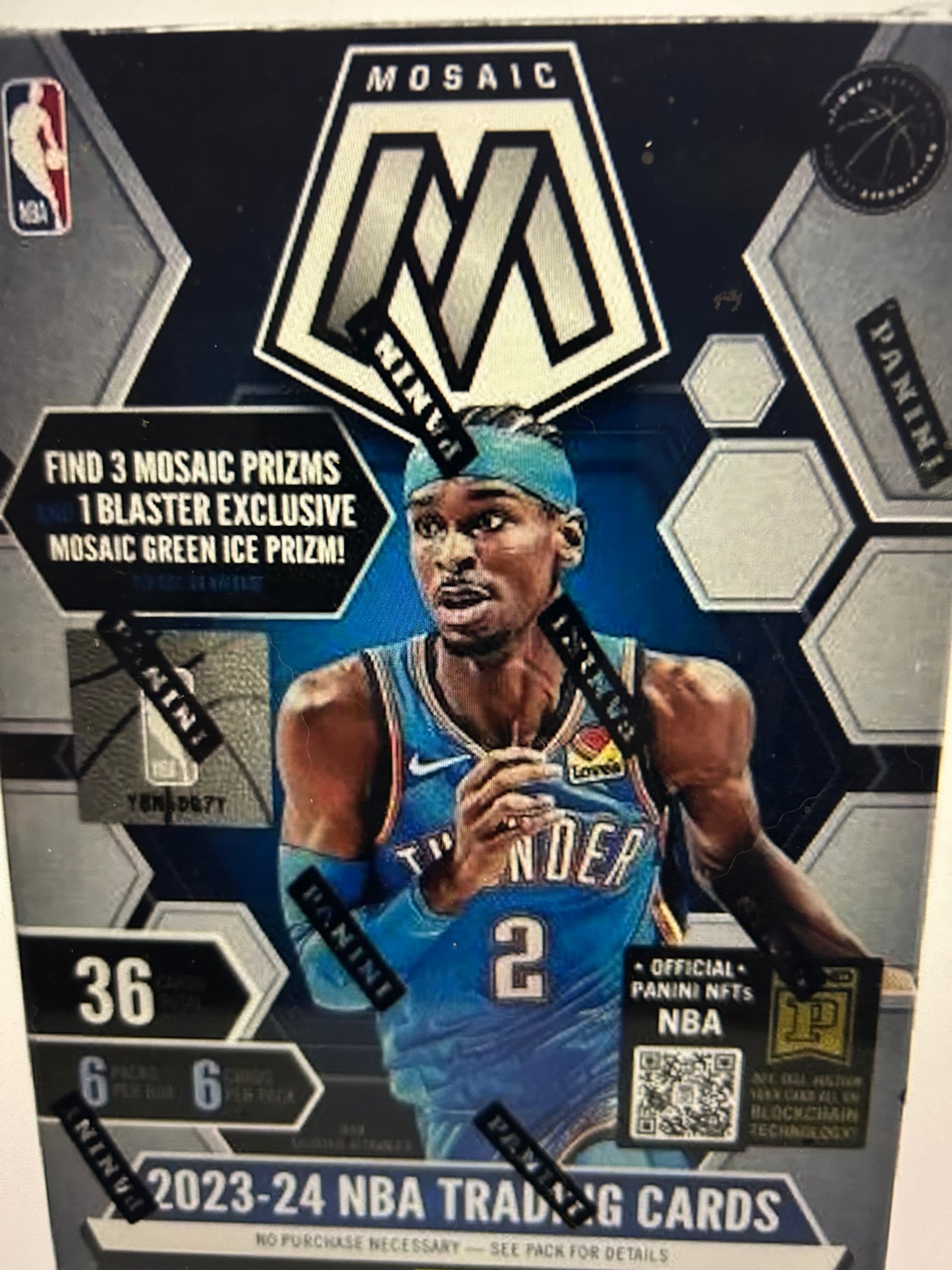 2023/24 Panini Mosaic Basketball Hobby Blaster Box Mosaic Green Ice Parallel