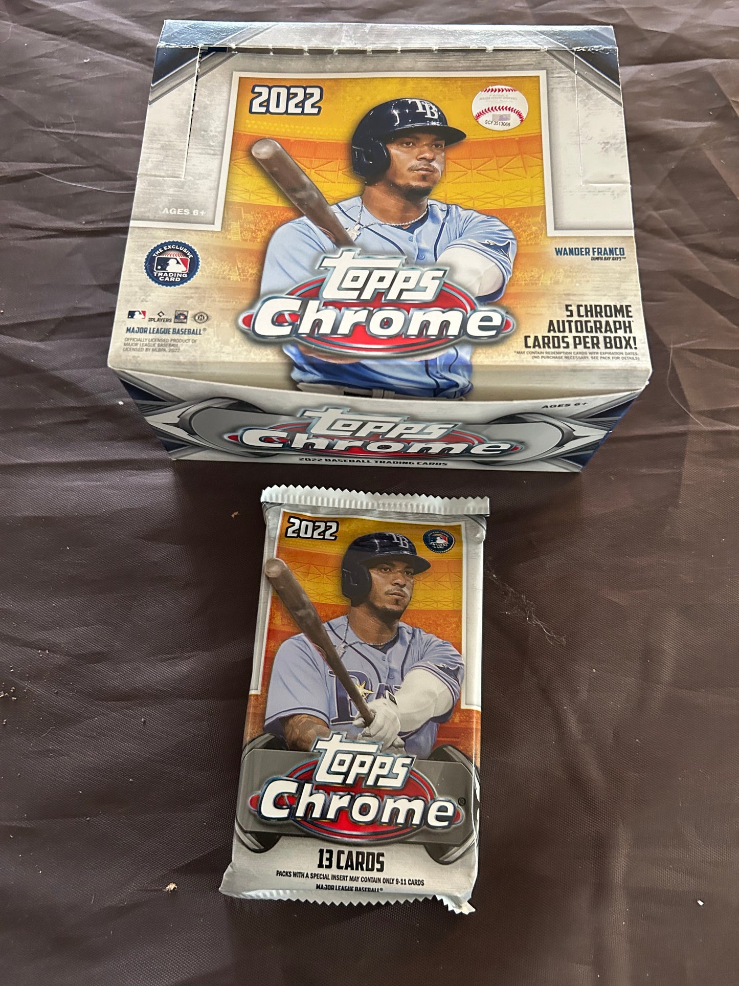 2022 Topps Chrome Jumbo Single Pack ( 1 Pack Lot)