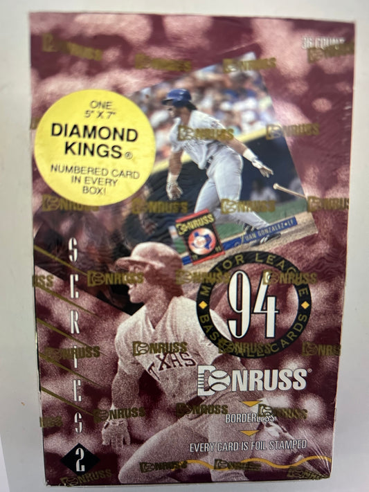 1994 Donruss Baseball Series 2  Box. Loaded with HOF