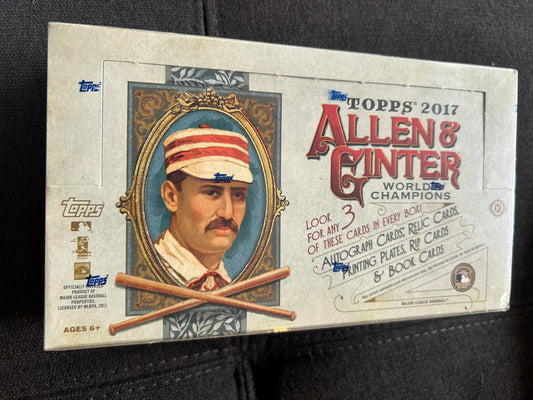 2017 Allen & Ginter Baseball Hobby Box New Factory Sealed Auto's Mini's rc's +