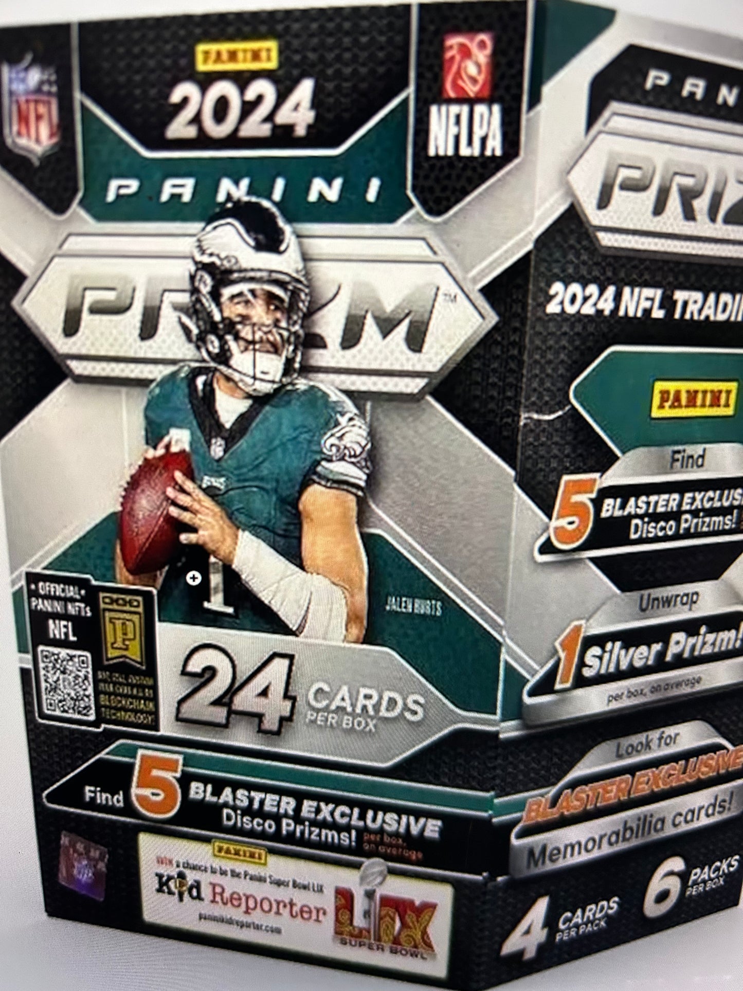 2024 Panini Prizm Football 6-Pack Blaster Box (Disco Prizms!)