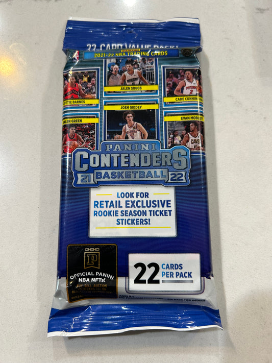 2021/22 Panini Contenders Basketball Jumbo Value Pack