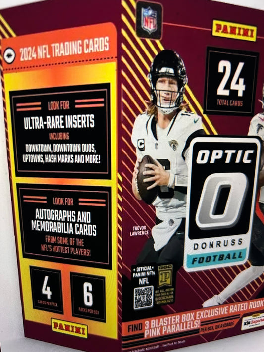2024 Panini Donruss Optic Football 6-Pack Blaster Box (Pink Parallels!)