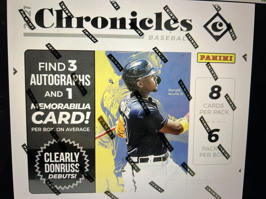 2021 Panini Chronicles Baseball Hobby Box
