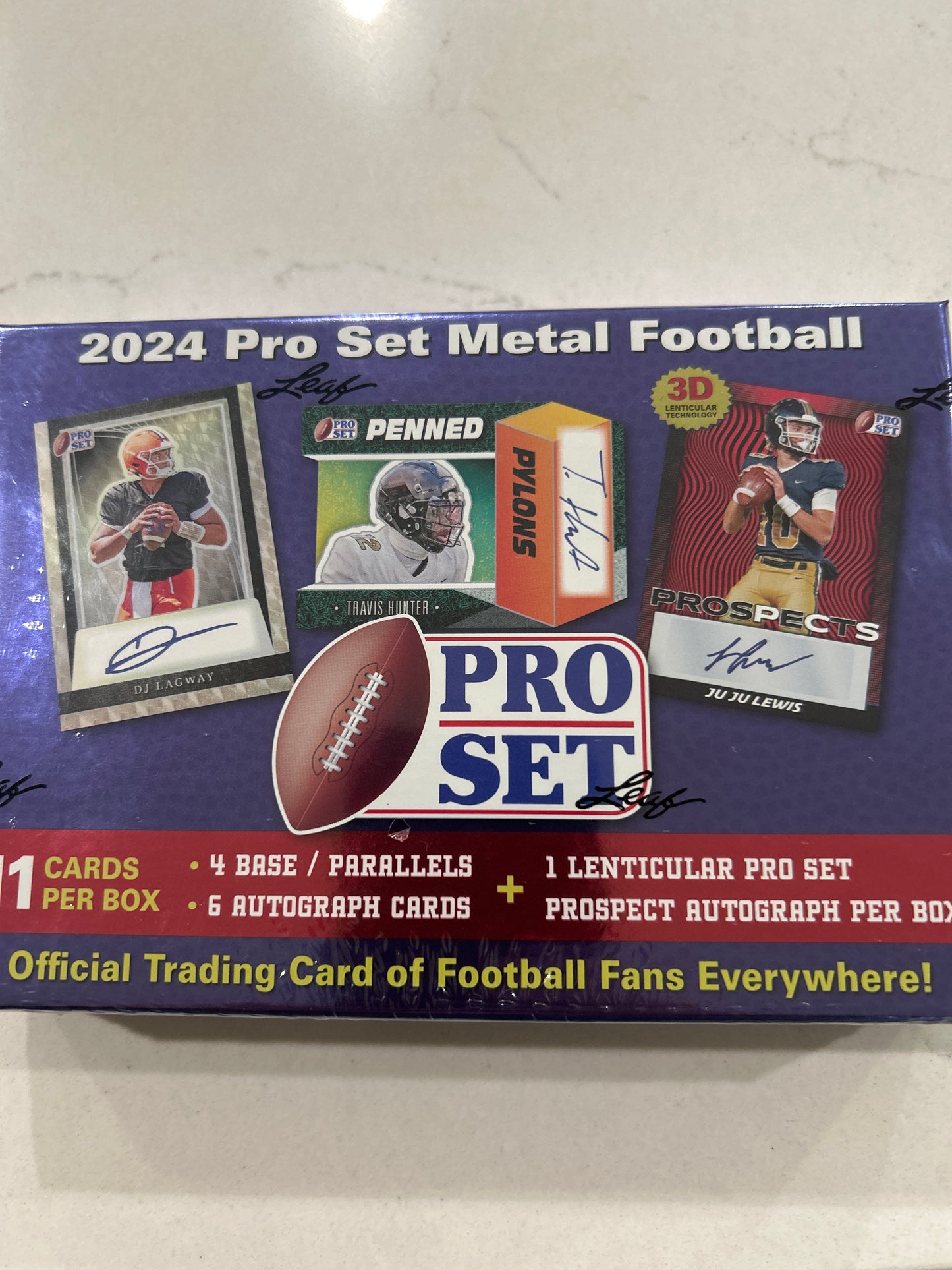 2024 Leaf Pro Set Metal Football Hobby Box