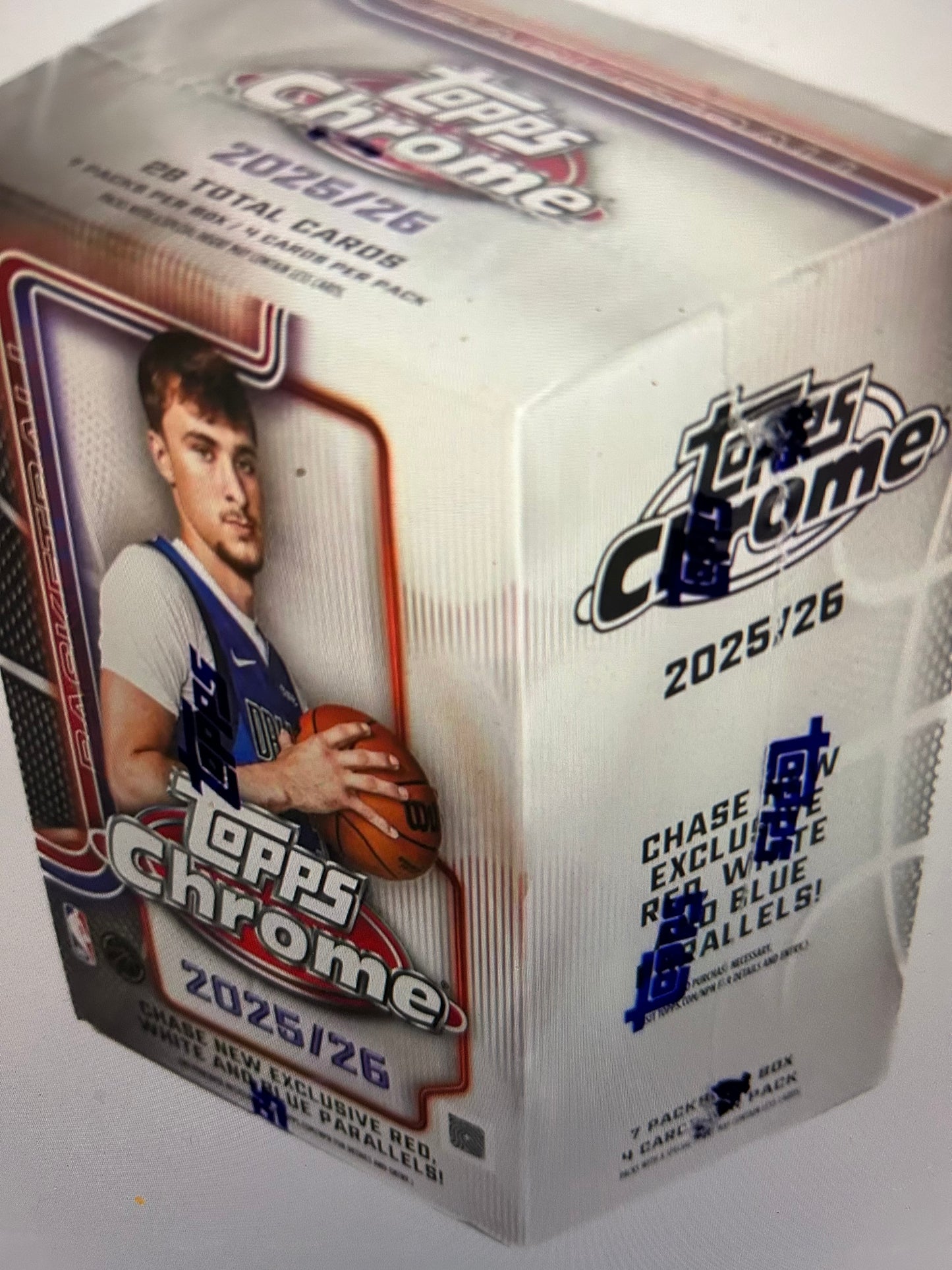 2025/26 Topps Chrome Basketball 7-Pack Blaster Box