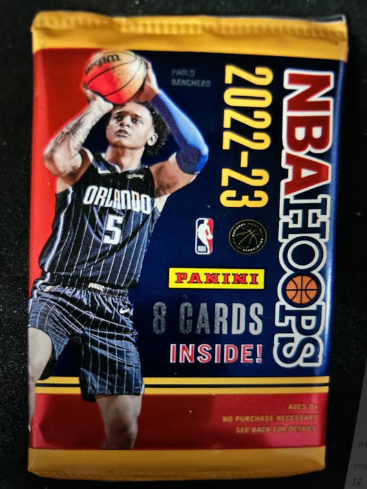 2022/23 Panini NBA Hoops Basketball Hobby Pack. ( 1 Pack Lot).