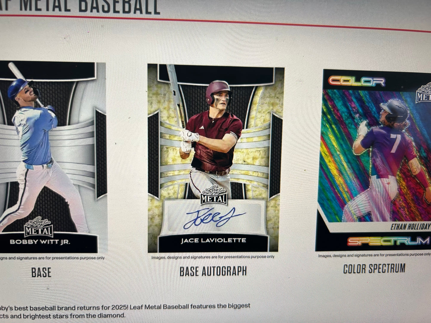 2025 Leaf Metal Baseball Hobby Box