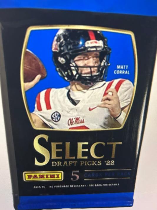 2022 Panini Select Draft Picks Football Blaster Pack!! SINGLE 1 PACK LOT