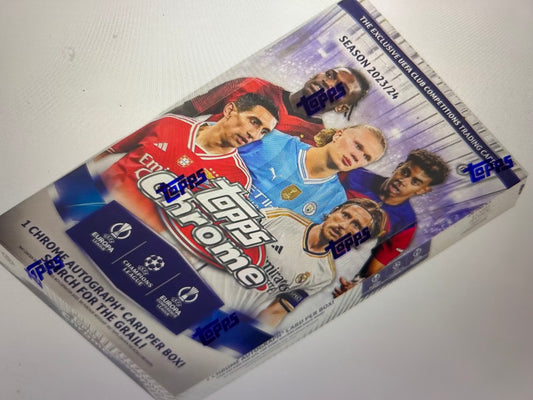 2023/24 Topps Chrome UEFA Club Competitions Soccer Hobby Box