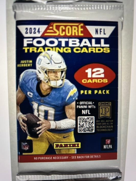 2024 Panini Score Football Retail Pack.  This Is A Single Pack Lot Not The Entire Box