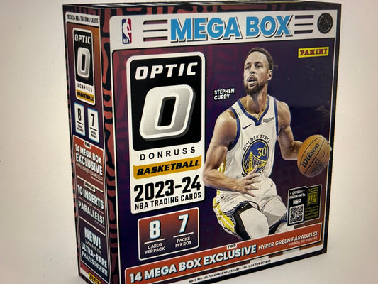 2023/24 Panini Donruss Optic Basketball Hobby Mega Box (Hyper Green Prizms)
