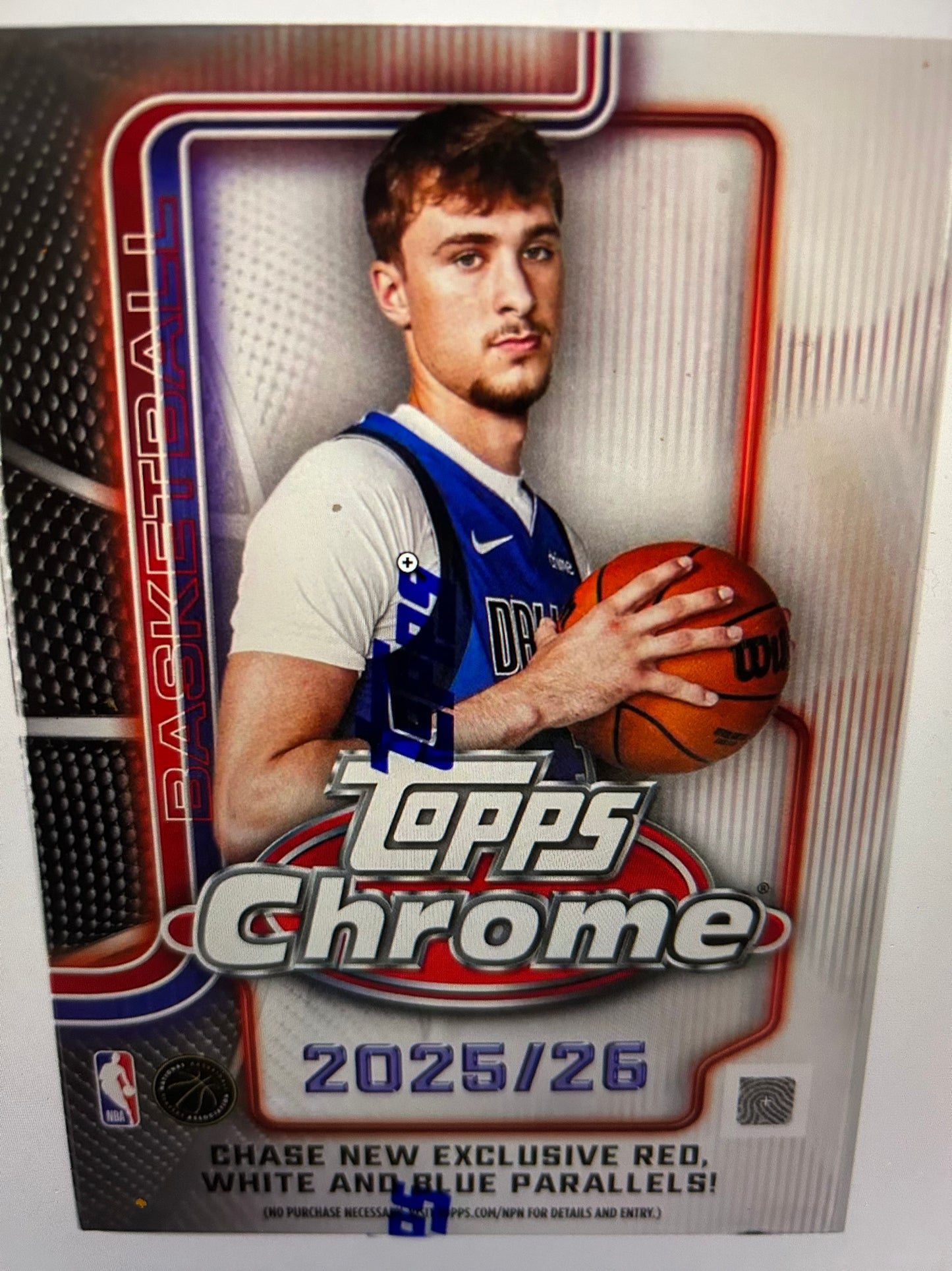 2025/26 Topps Chrome Basketball 7-Pack Blaster Box
