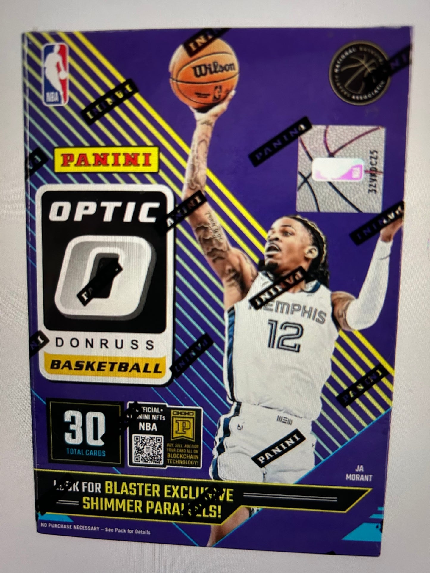 2024/25 Panini Donruss Optic Basketball 6-Pack Hobby Blaster Box purple shimmer