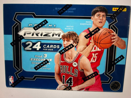 2024/25 Panini Prizm Basketball 6-Pack Hobby Blaster Box Green Wave Prizm