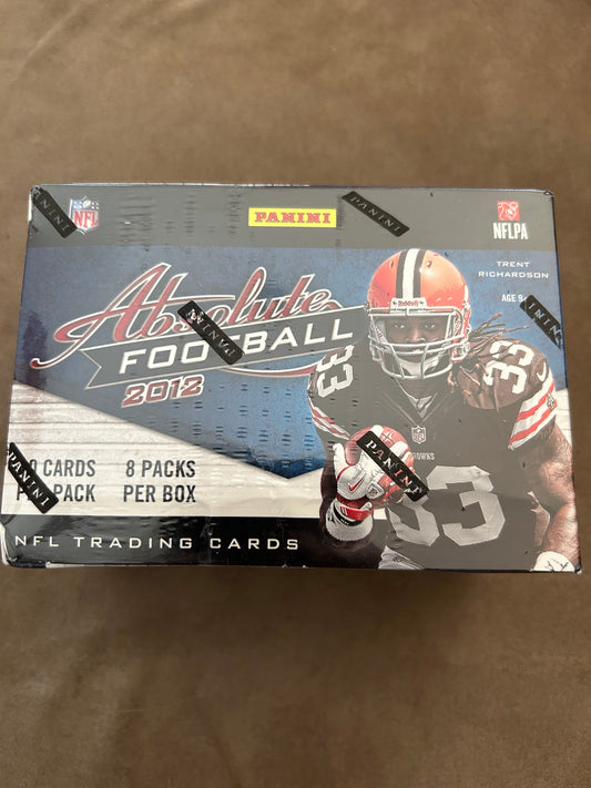 2012 Panini Absolute Football Blaster Box. Kirk Cousins, Jones, Russel Wilson RC