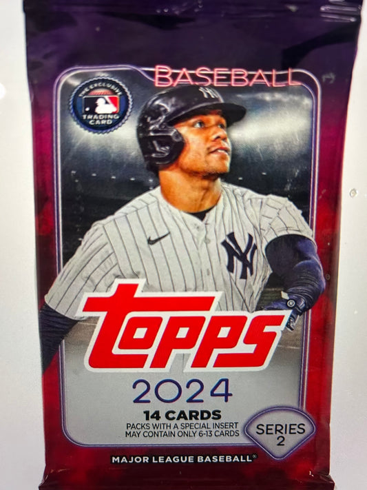 2024 Topps Series 2 Baseball Retail Pack. ( 1 Pack Lot).