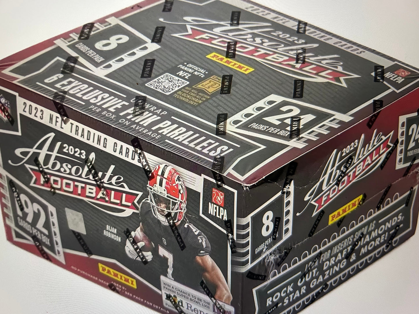 2023 Panini Absolute Football Retail 24-Pack Box (Pink Parallels)