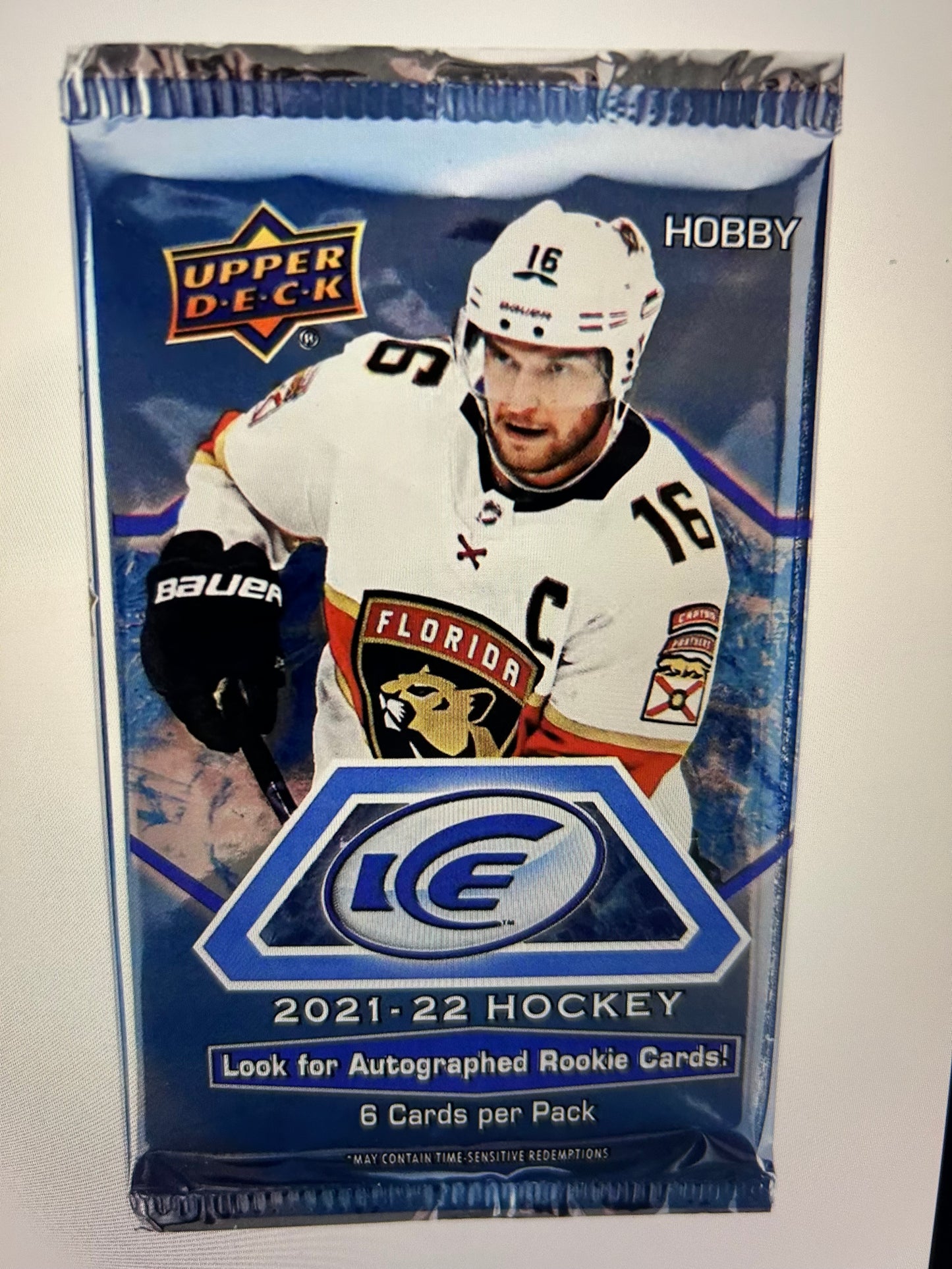 2021/22 Upper Deck Ice Hockey Hobby Pack