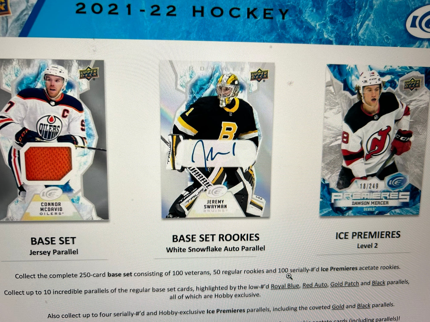 2021/22 Upper Deck Ice Hockey Hobby Pack