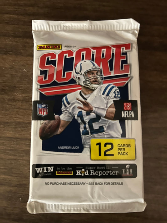 2016 Panini Score Football Pack Retail ( 1 Pack Lot)