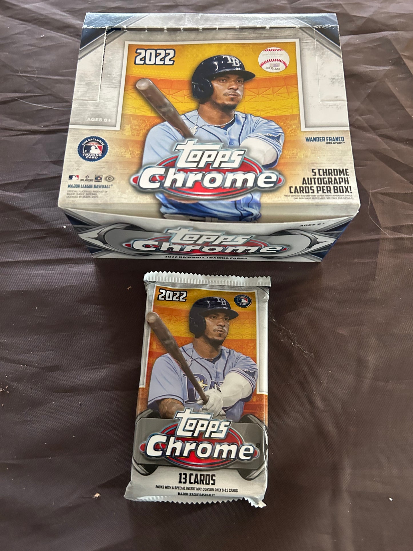 2022 Topps Chrome Jumbo Single Pack ( 1 Pack Lot)