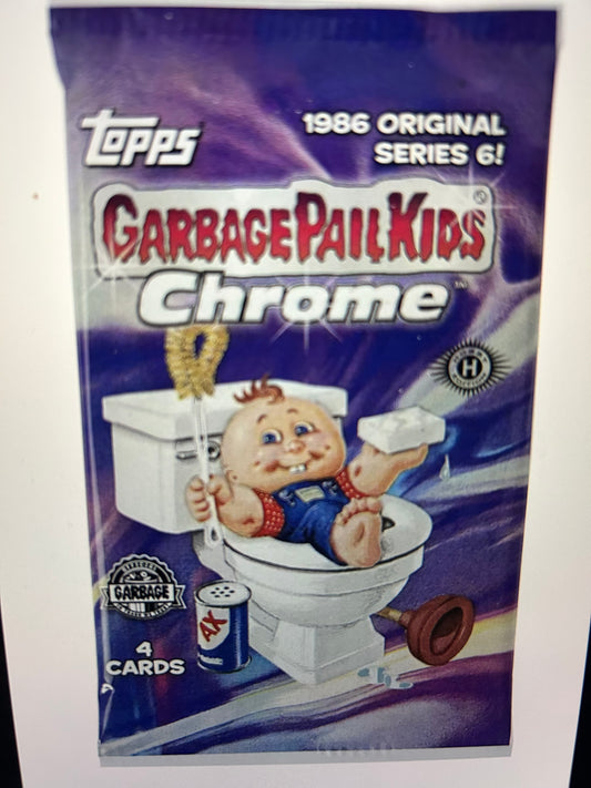 2023 Topps Garbage Pail Kids Chrome Series 6 Hobby Packs. ( 2 Pack Lot).