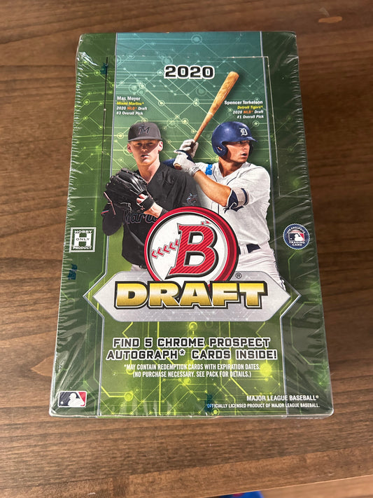 2020 BOWMAN DRAFT SUPER JUMBO HOBBY BOX