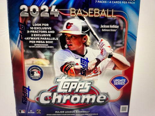 2024 Topps Chrome Update Series Baseball Mega Box