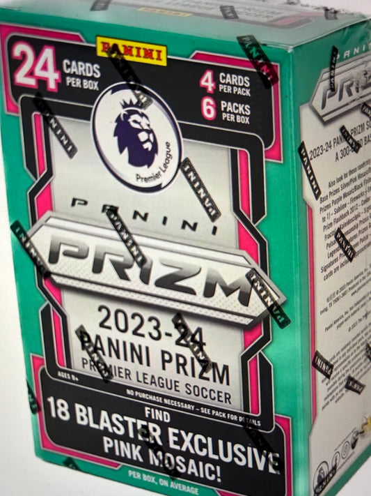 2023/24 Panini Prizm Premier League EPL Soccer Blaster Box Pink Mosaic Parallel.