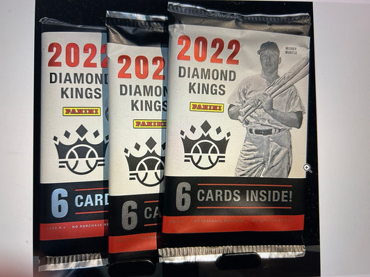 2022 Panini Diamond Kings Baseball Blaster 3 Pack Lot.   ( 3 Pack Lot )