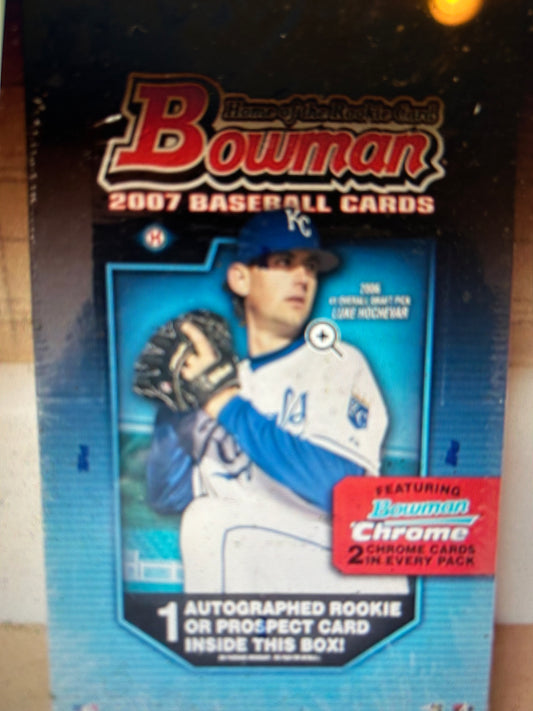 2007 Bowman Baseball Hobby Box