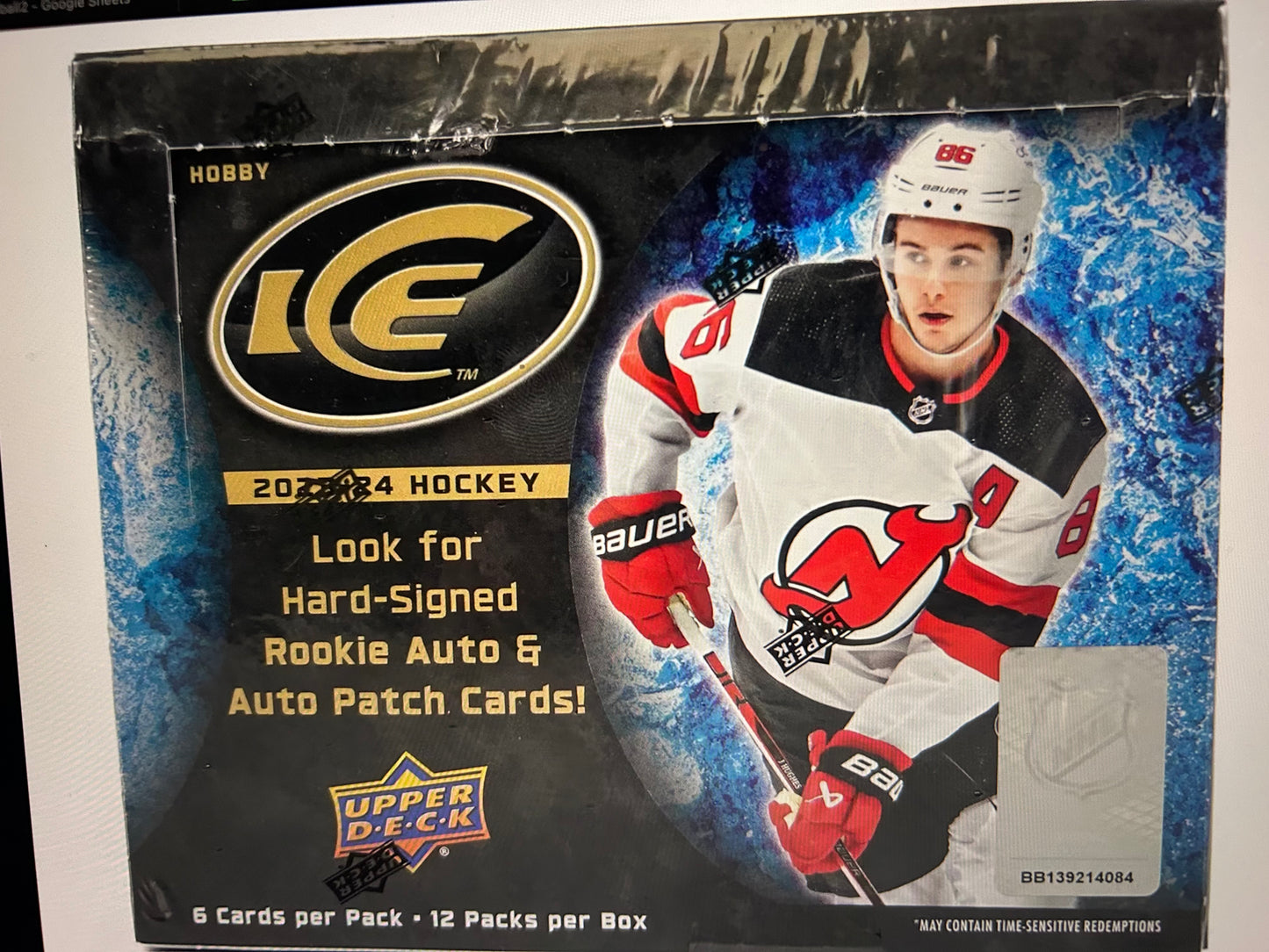 2023/24 Upper Deck Ice Hockey Hobby Box