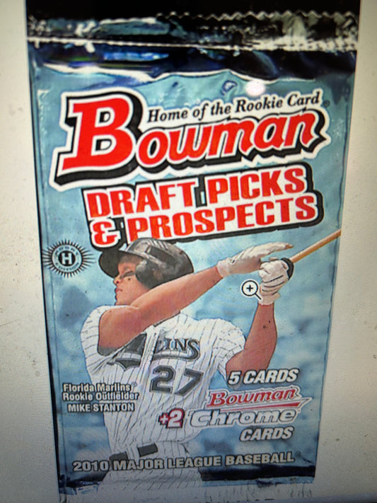 2010 Bowman Draft Picks and Prospects Baseball Sealed Hobby Pack