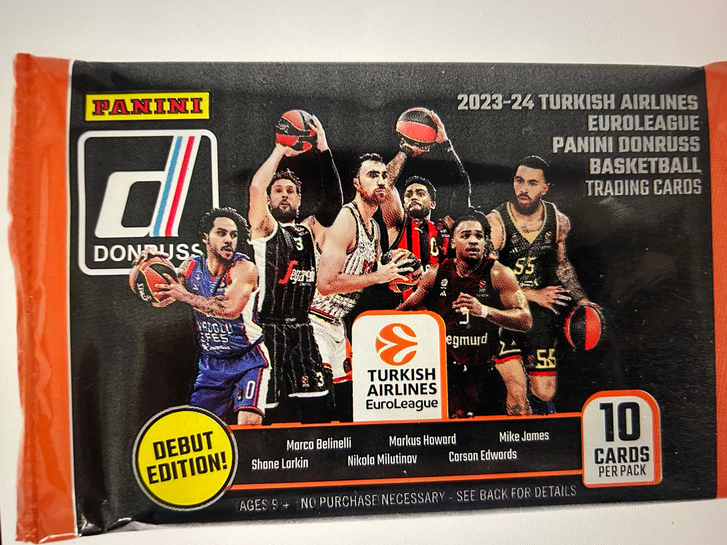 2023/24 Panini Donruss Turkish Airlines EuroLeague Basketball ( 3 Hobby Pack Lot)