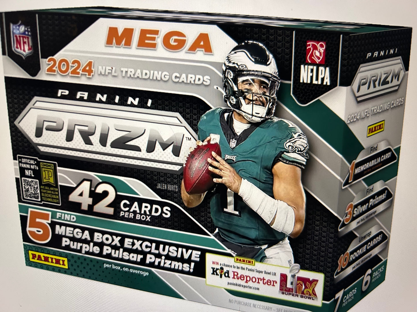 2024 Panini Prizm Football Hobby Mega Box (Purple Pulsar Prizms!)