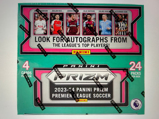 2023/24 Panini Prizm Premier League EPL Soccer Retail 24-Pack Box