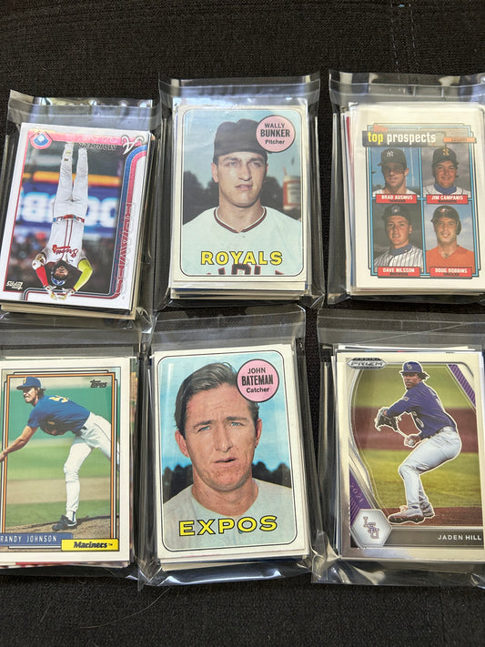 Baseball Vintage Pack ( 1 Pack Lot)  plus 50 repacked cards from 1960s-present.