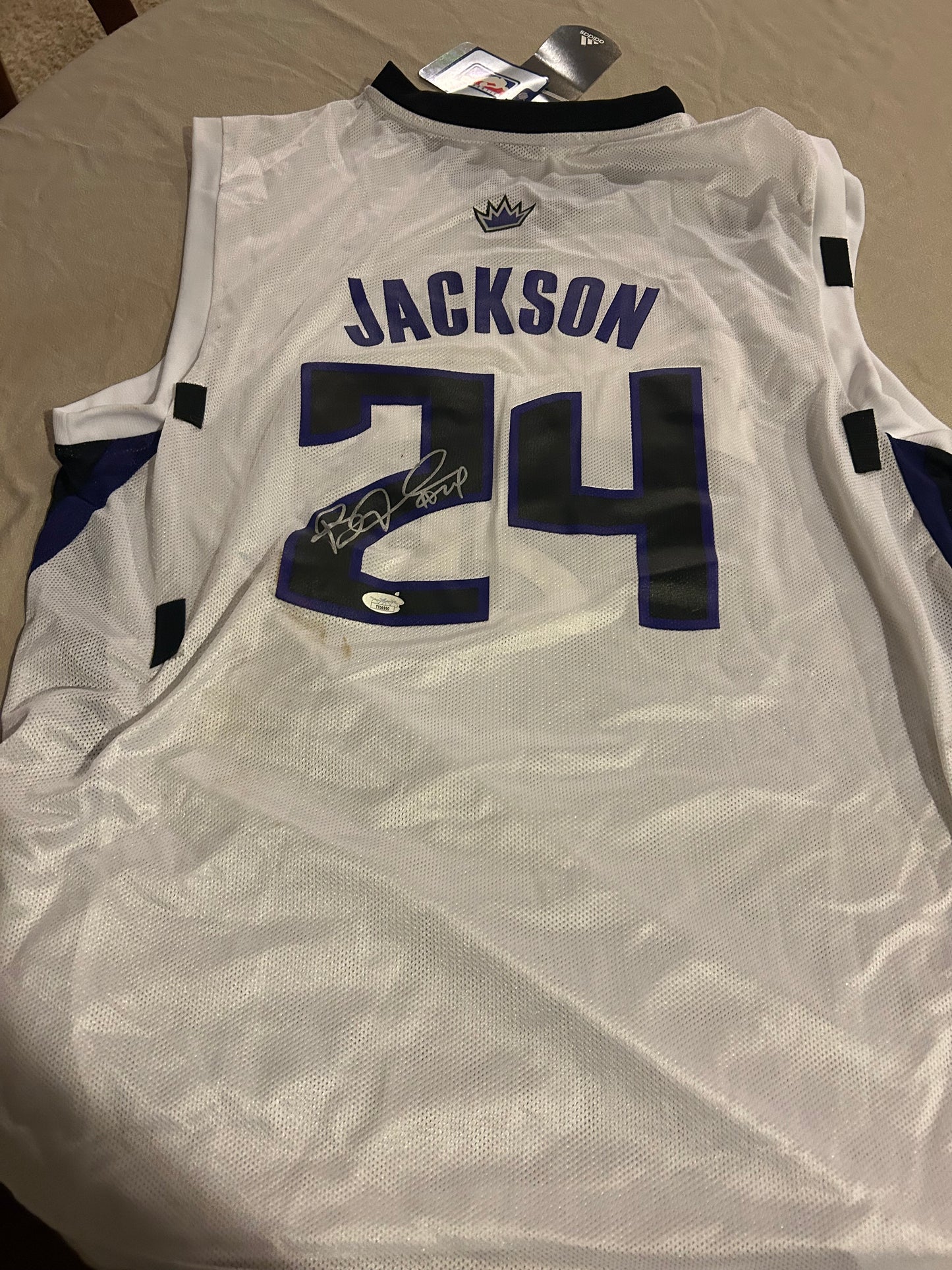 Bobby Jackson Signed Sacramento Kings Authentic Adidas Jersey Jsa #tt06990
