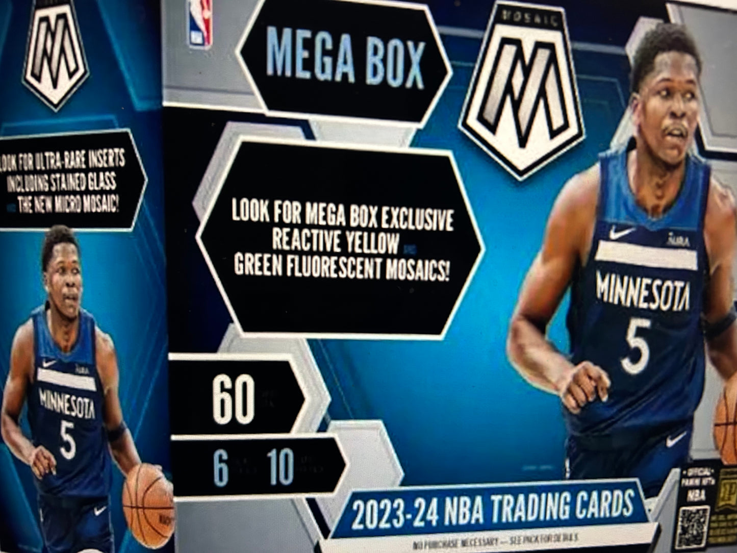 2023/24 Panini Mosaic Basketball Mega Box (Yellow & Green Mosaics!)
