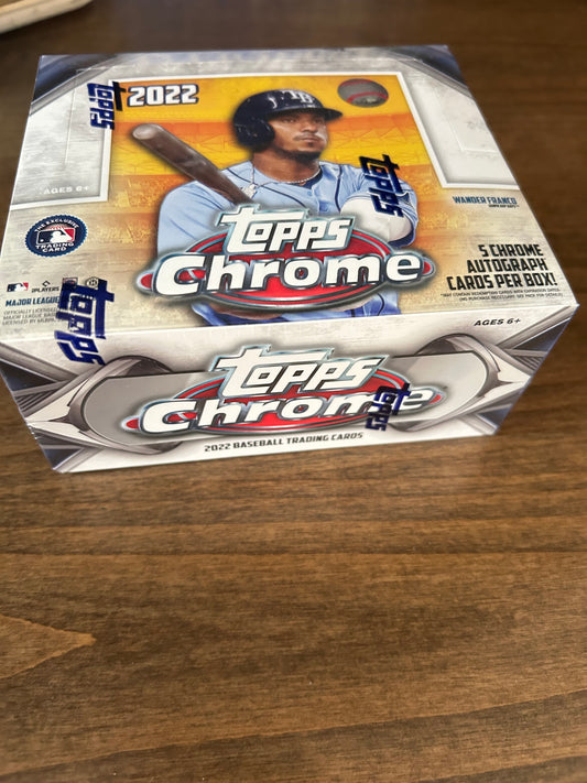 2022 Topps Chrome Baseball Jumbo Hobby Box