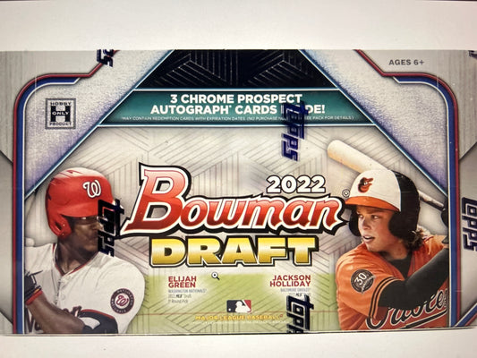 2022 Bowman Draft Baseball Hobby Jumbo Box