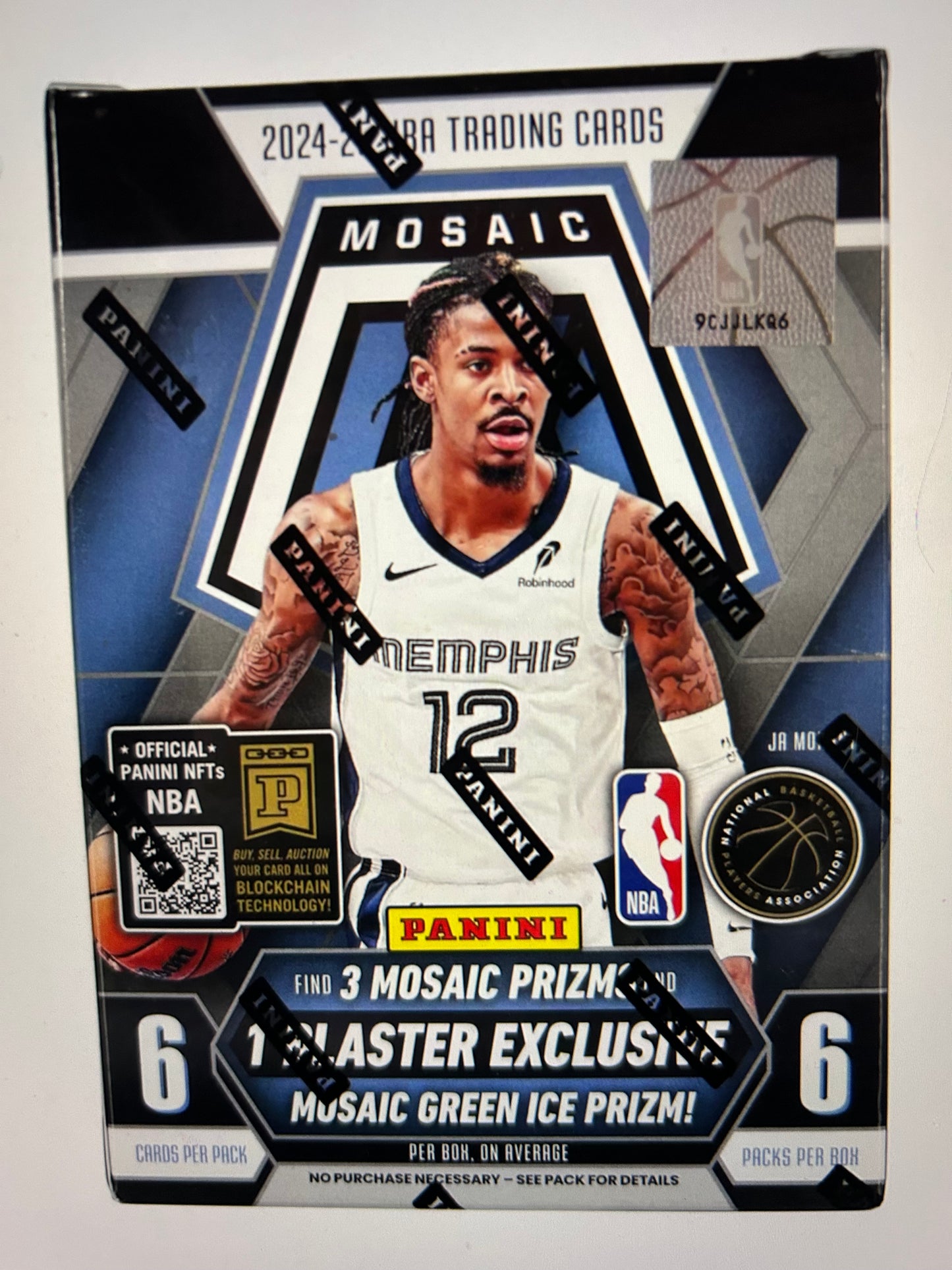 2024/25 Panini Mosaic Basketball 6-Pack Hobby Blaster Box Green Ice Prizm