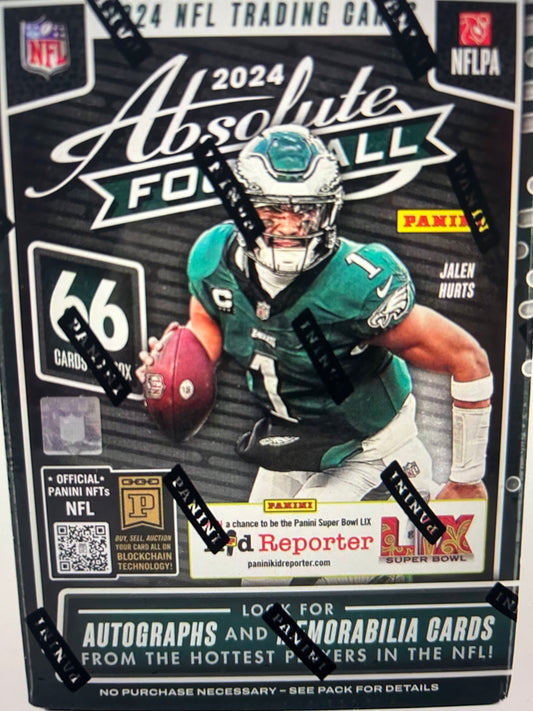 2024 Panini Absolute Football Hobby Blaster Box Purple Parallel