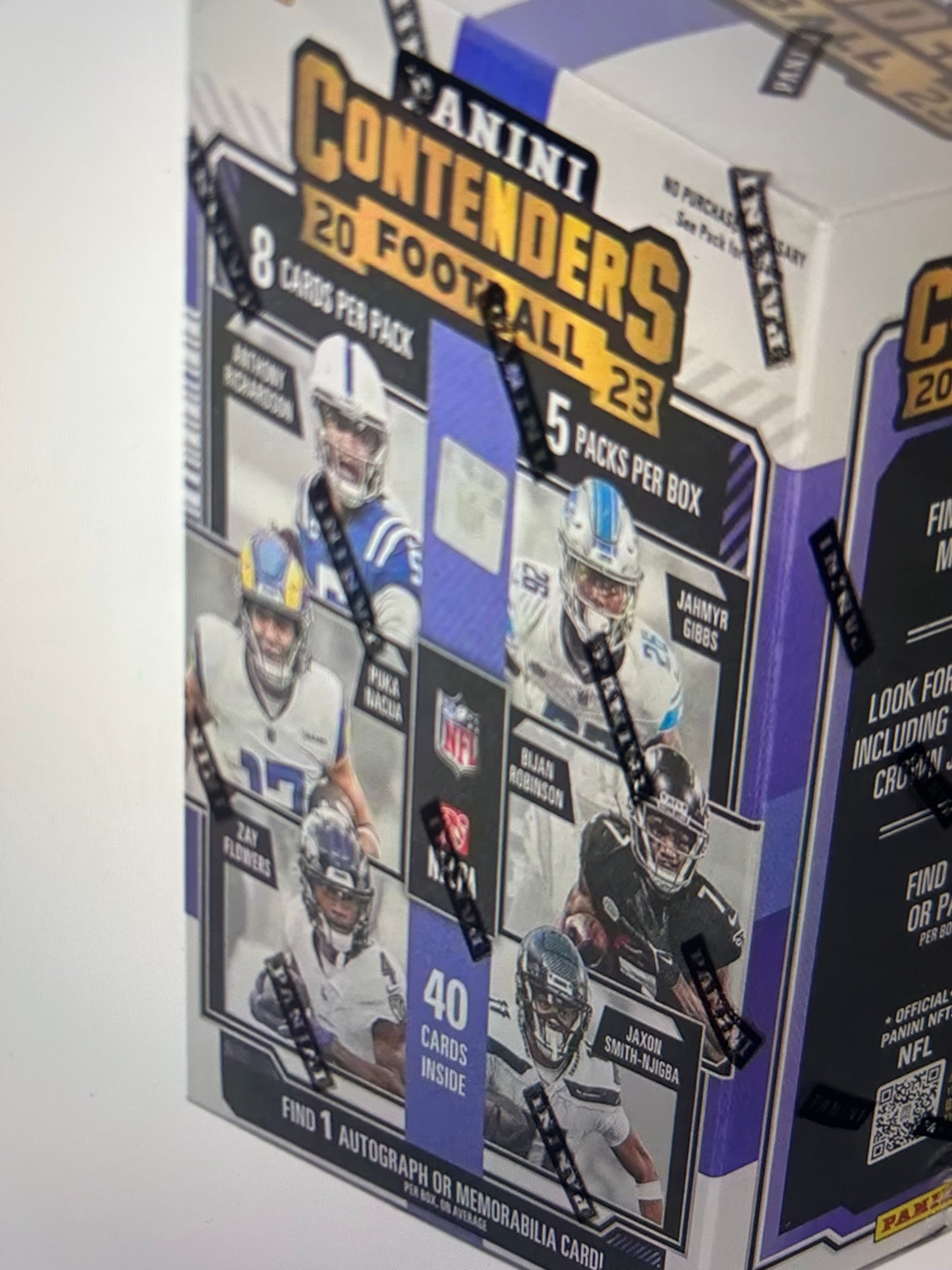 2023 Panini Contenders Football 5-Pack Hobby Blaster Box (Blue Parallels!)